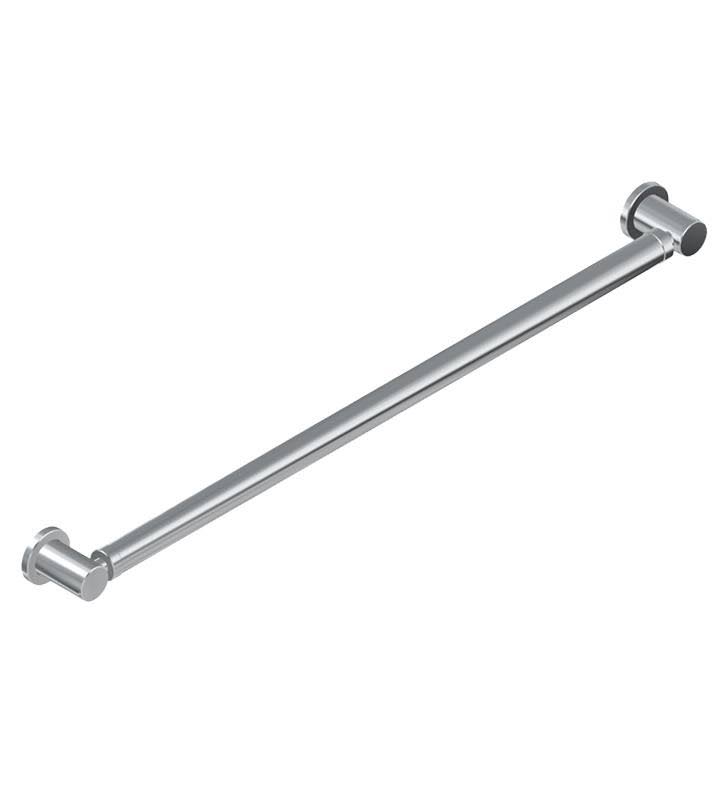 Wall Mount Round Grab Bar in Architectural White E706