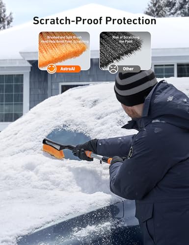 27" Snow Brush and Ice Scrapers with Foam Grip R429815