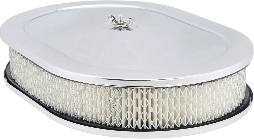 Oval 12 Inch Chrome Air Cleaner Pack of 2 P402