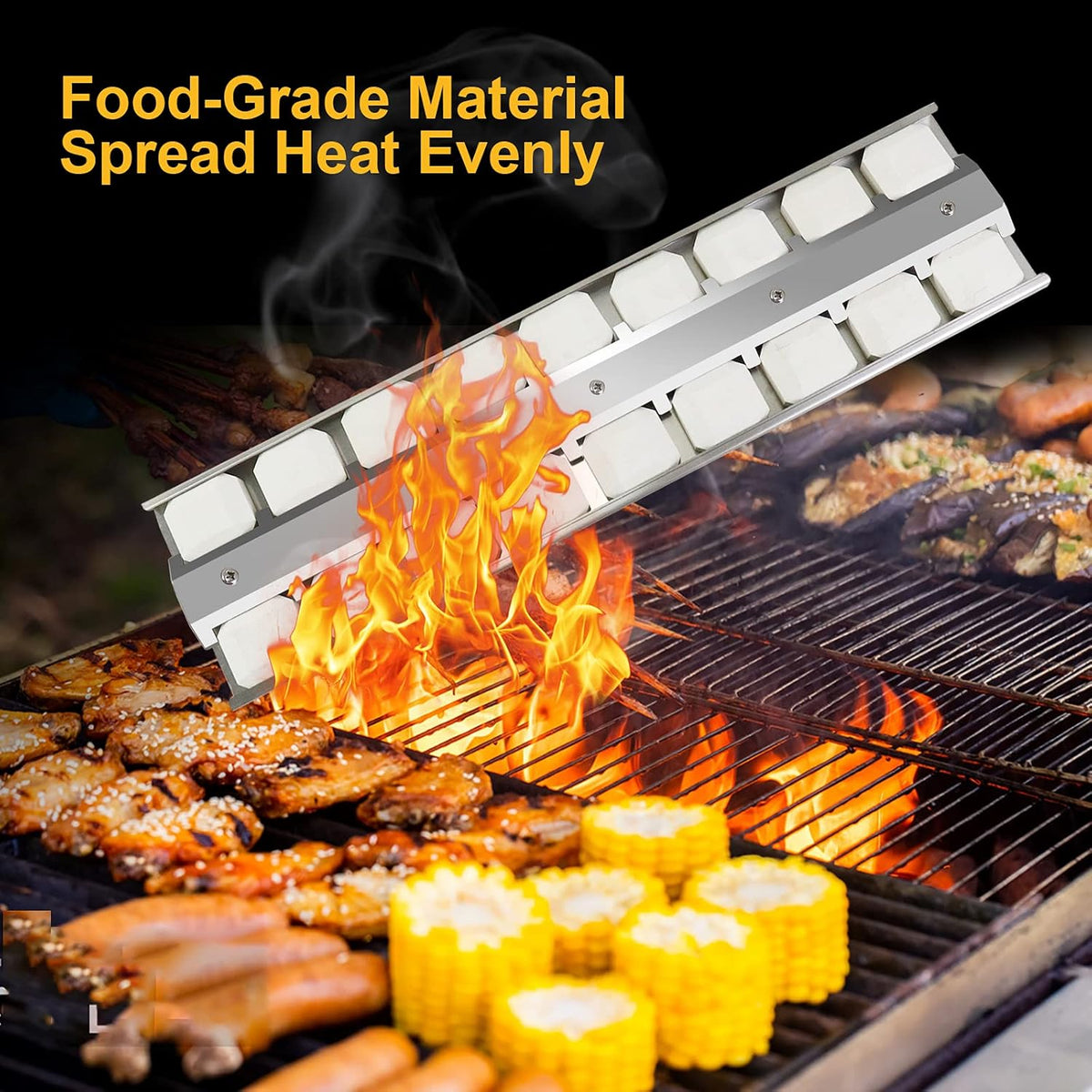 Heavy Duty Stainless Steel Grill Briquette Tray, Pack of 2 J830481