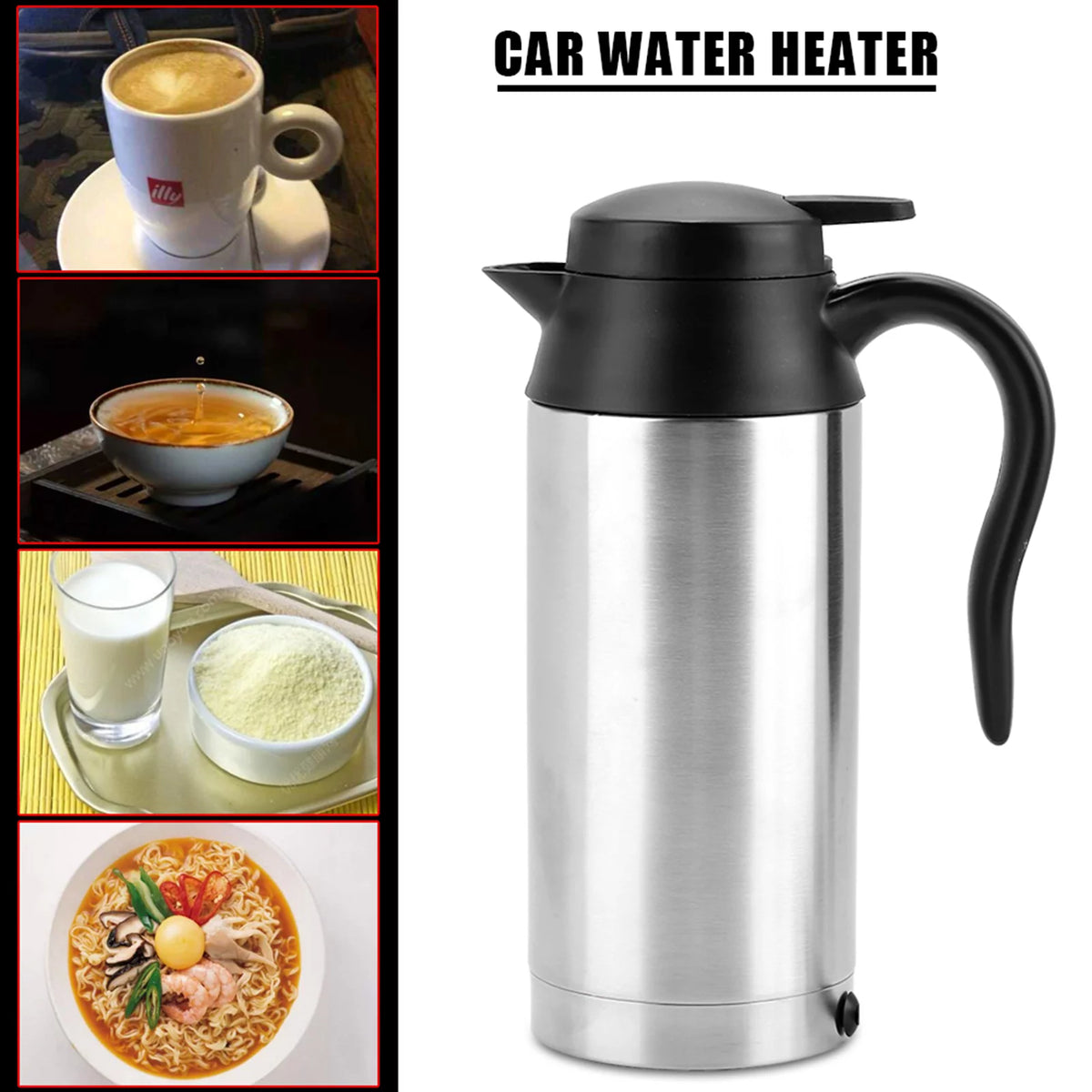 Portable 750ml 24V Car Kettle Water Heater Bottle Y4769