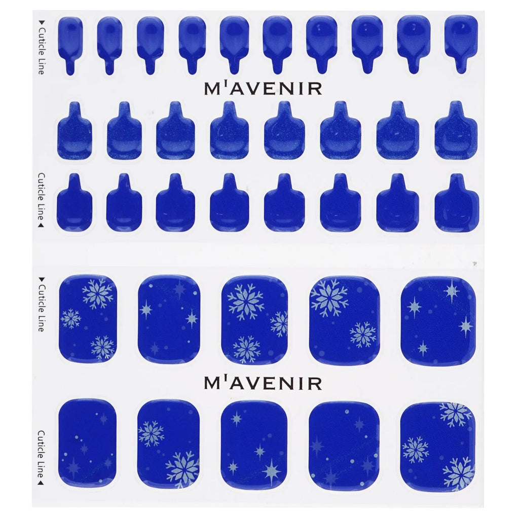 Blue Nail Sticker 36pcs K96518