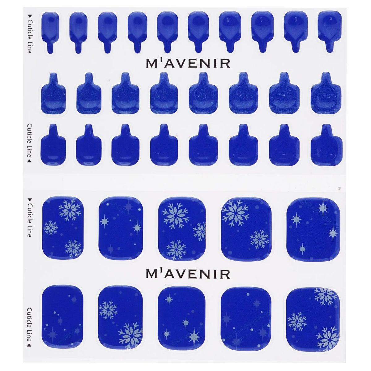 Blue Nail Sticker 36pcs K96518