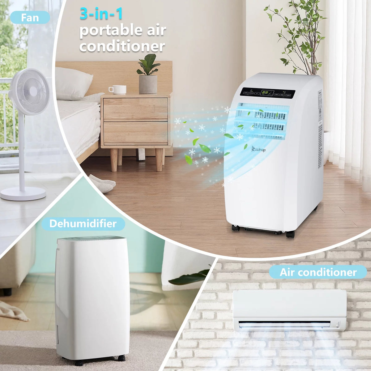 White Portable Air Conditioner H9628