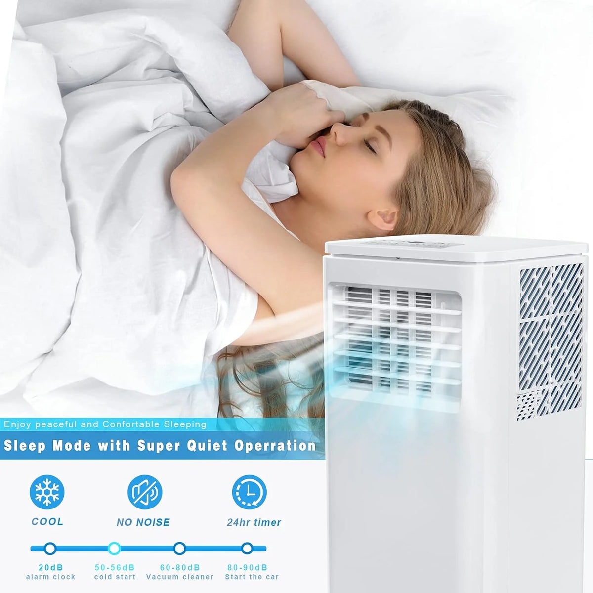 10000 BTU Portable Indoor Air Conditioner with Remote Control F1394