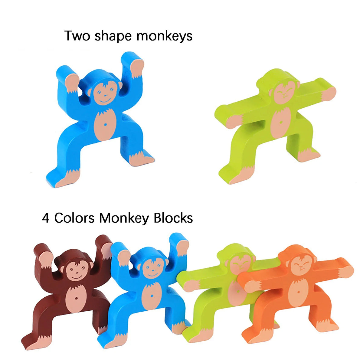 Blue Wooden Building Game Educational Toys E59644
