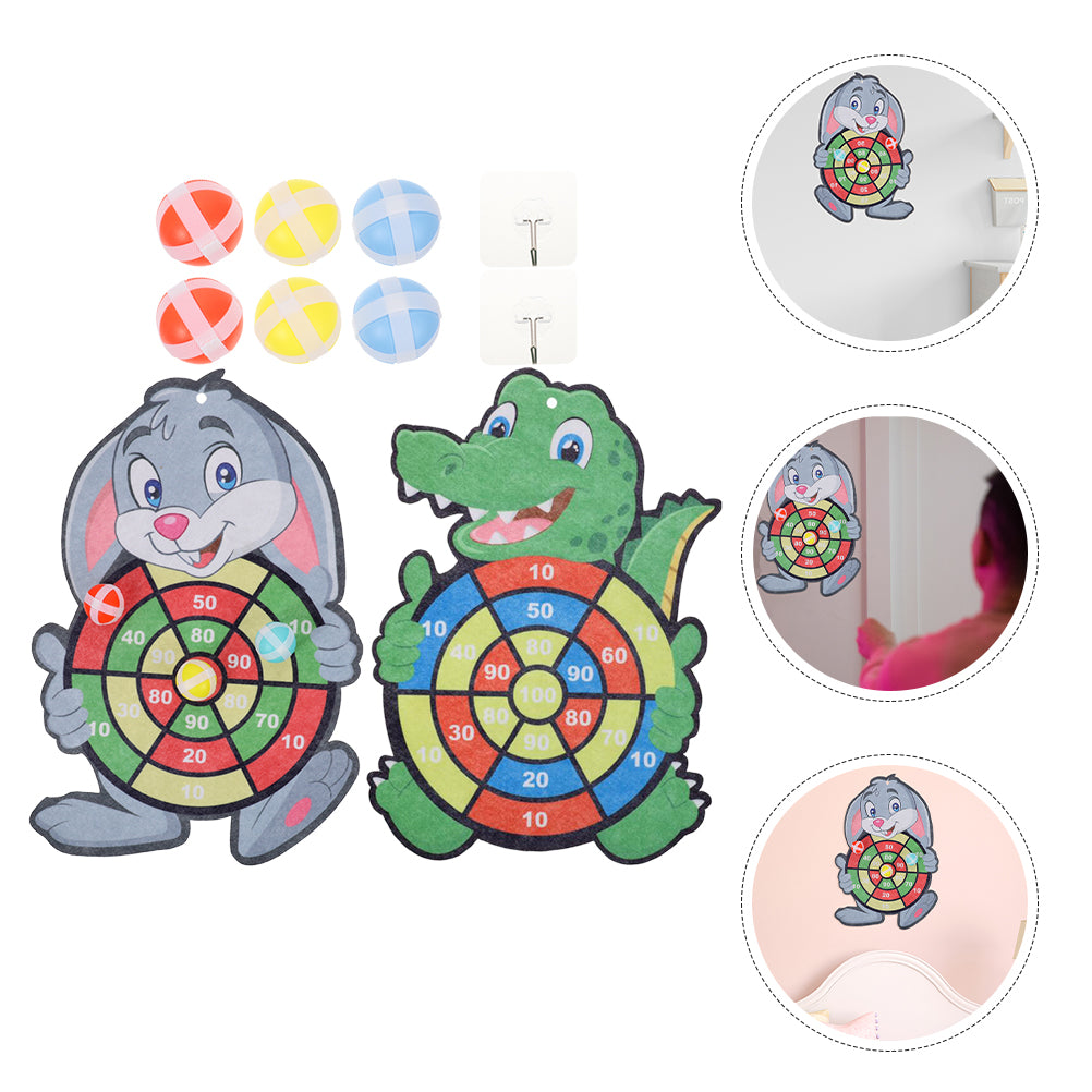 2 Sets Dart Board Game with Sticky Balls V209