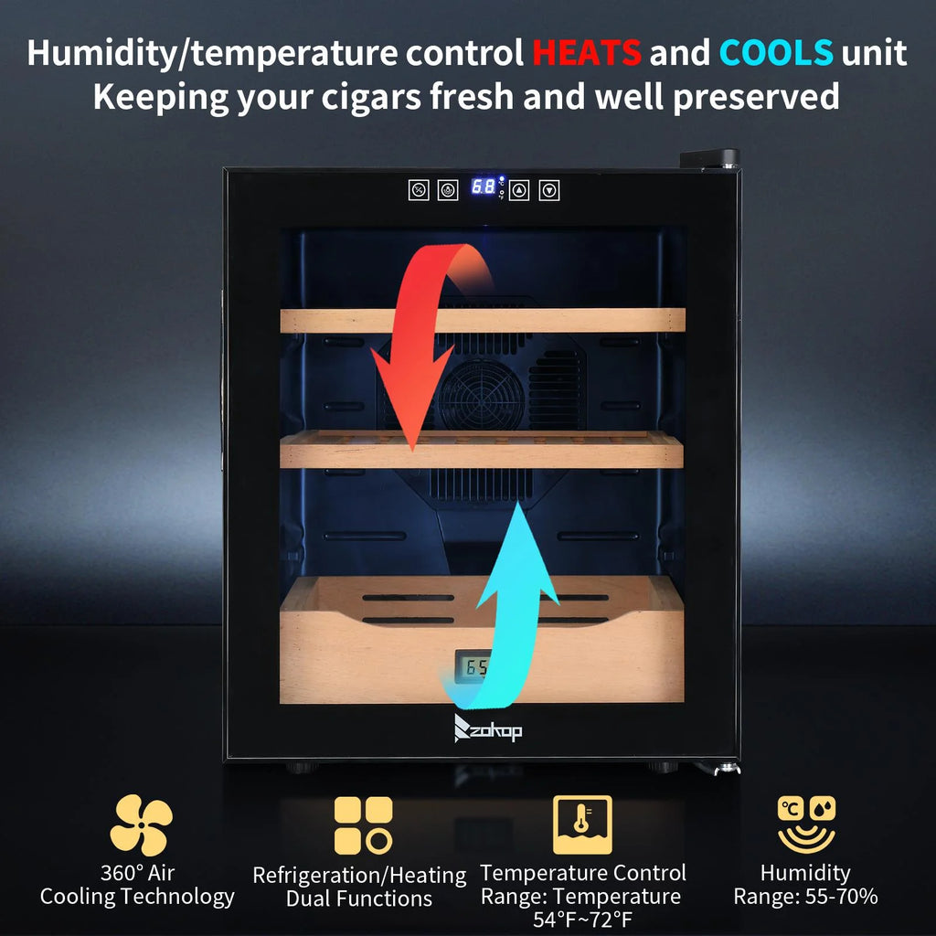 50L Cooling Heating Cigar Humidor 300 Counts D968
