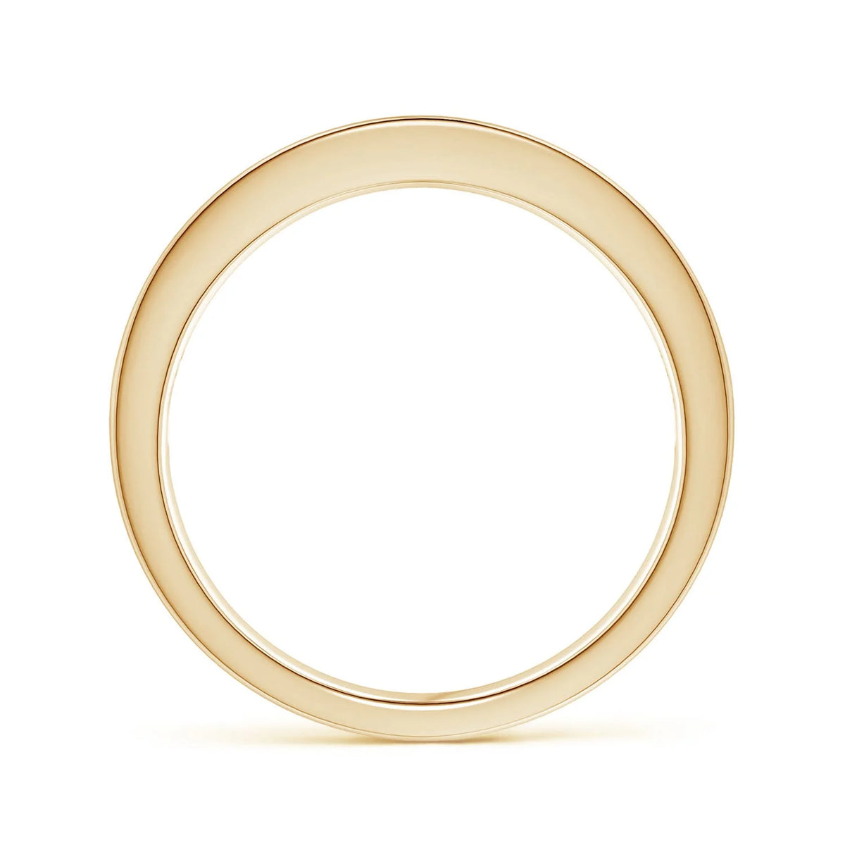 Natural Emerald Ring in 14K Yellow Gold, Size 6, 2mm C177319