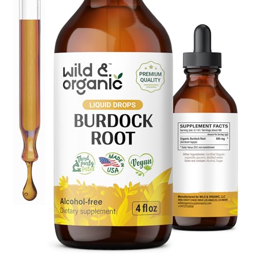 Organic Burdock Root Alcohol Free Liquid Extract 4 fl oz N986