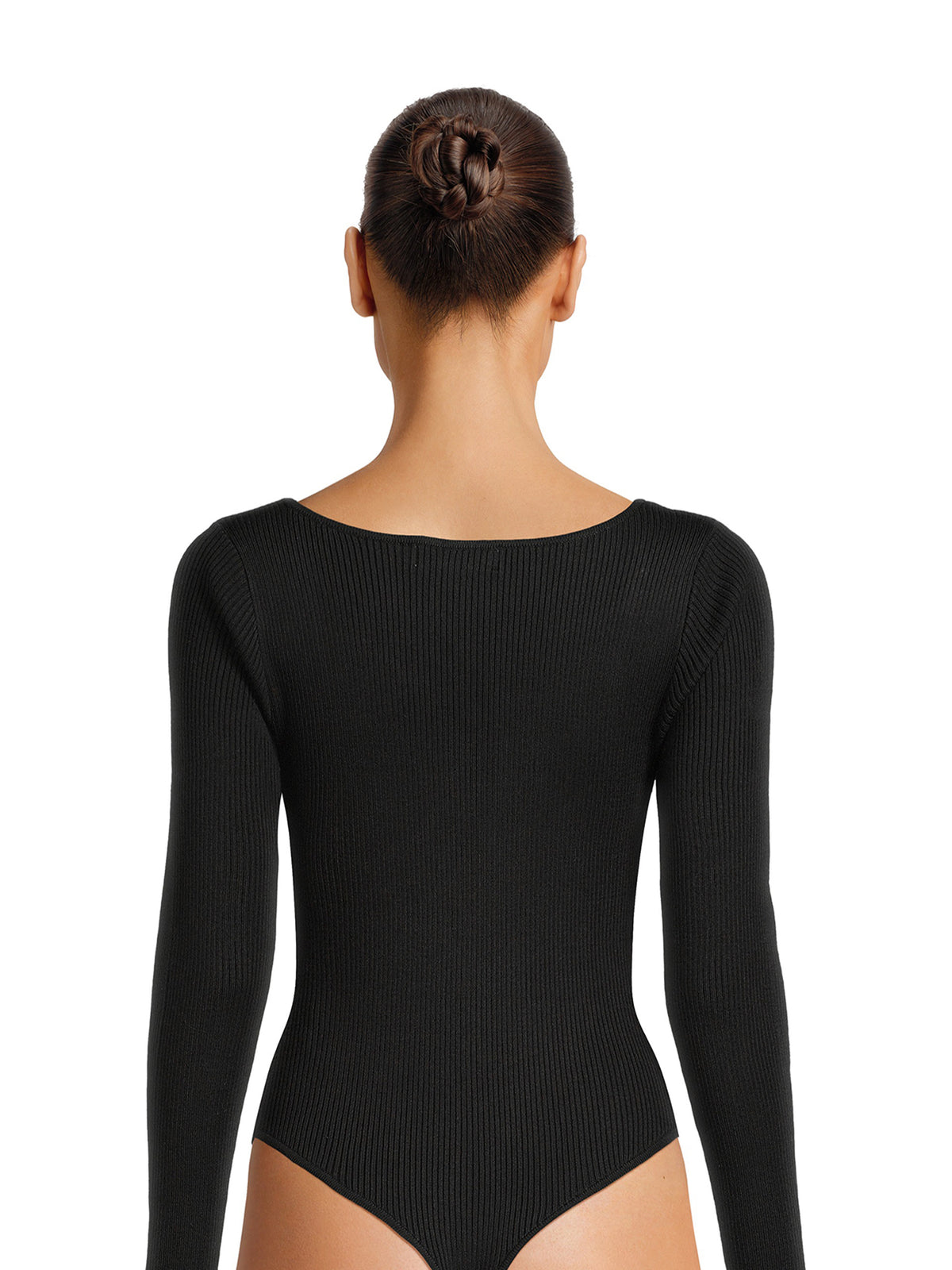Sweetheart Neckline Long Sleeve Bodysuit X2120