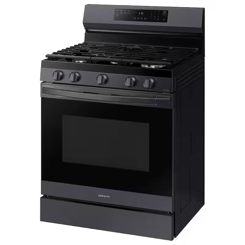 6 cu. ft. Wi-Fi Convection Gas Range with AirFry in Black Stainless Steel Y484