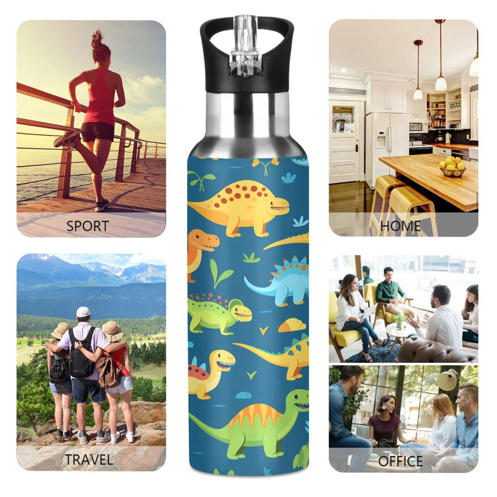 Stainless Steel Insulated Water Bottle with Straw Lid H3863