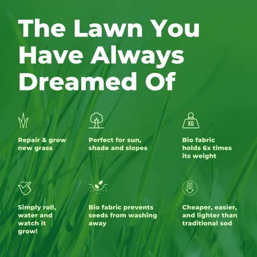 Biodegradable Grass Seed 50 SQFT Bermuda Rye X466
