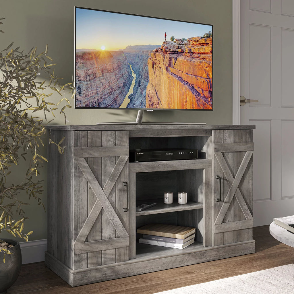 Gray Wash TV Stand Media Entertainment Center M5520