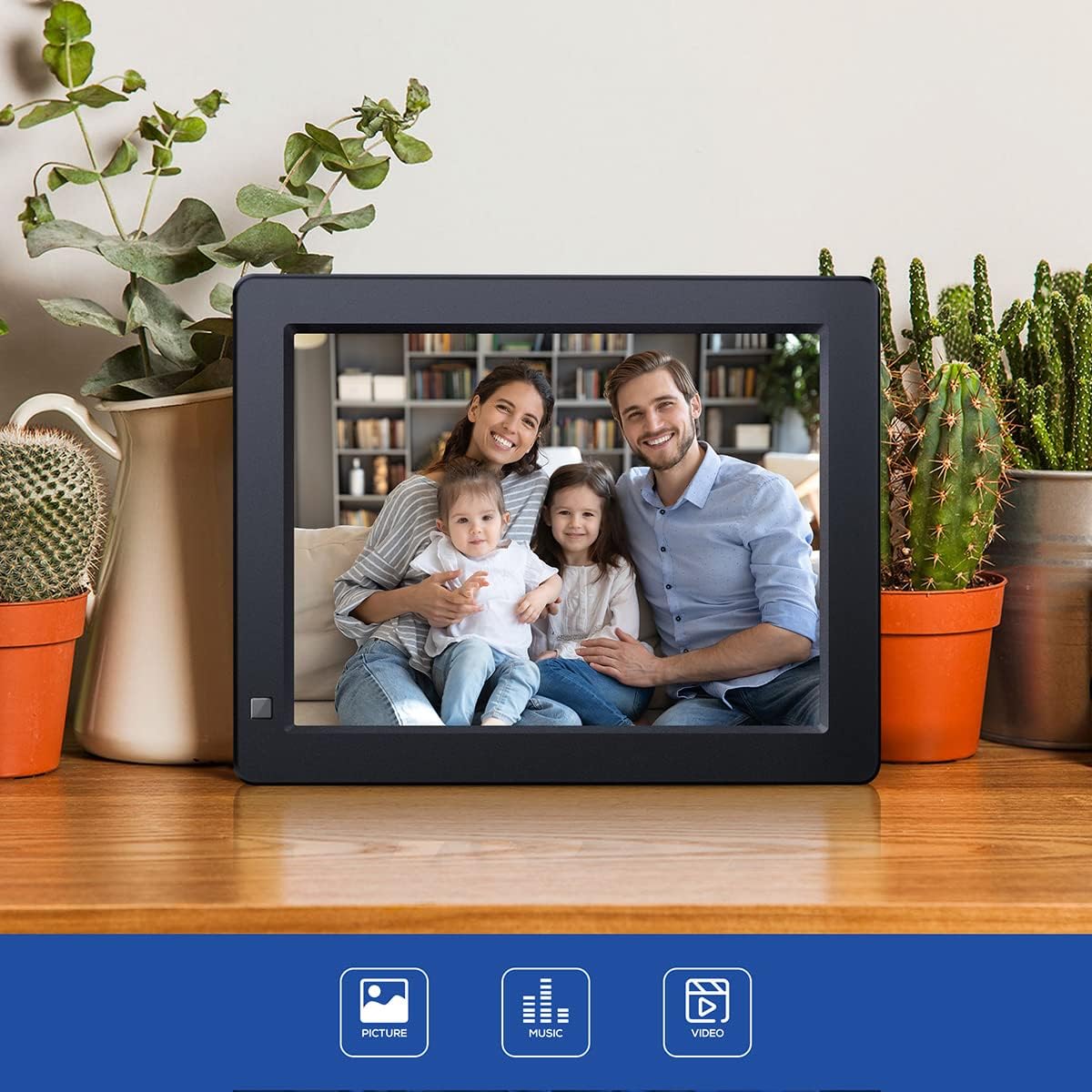 9Inch Digital Photo Frame with 1024 x 768 HD IPS Display Q98061