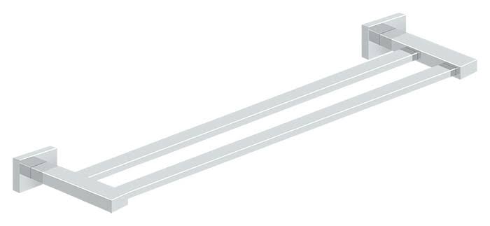 24x22 Double Towel Bar, Polished Chrome S4315