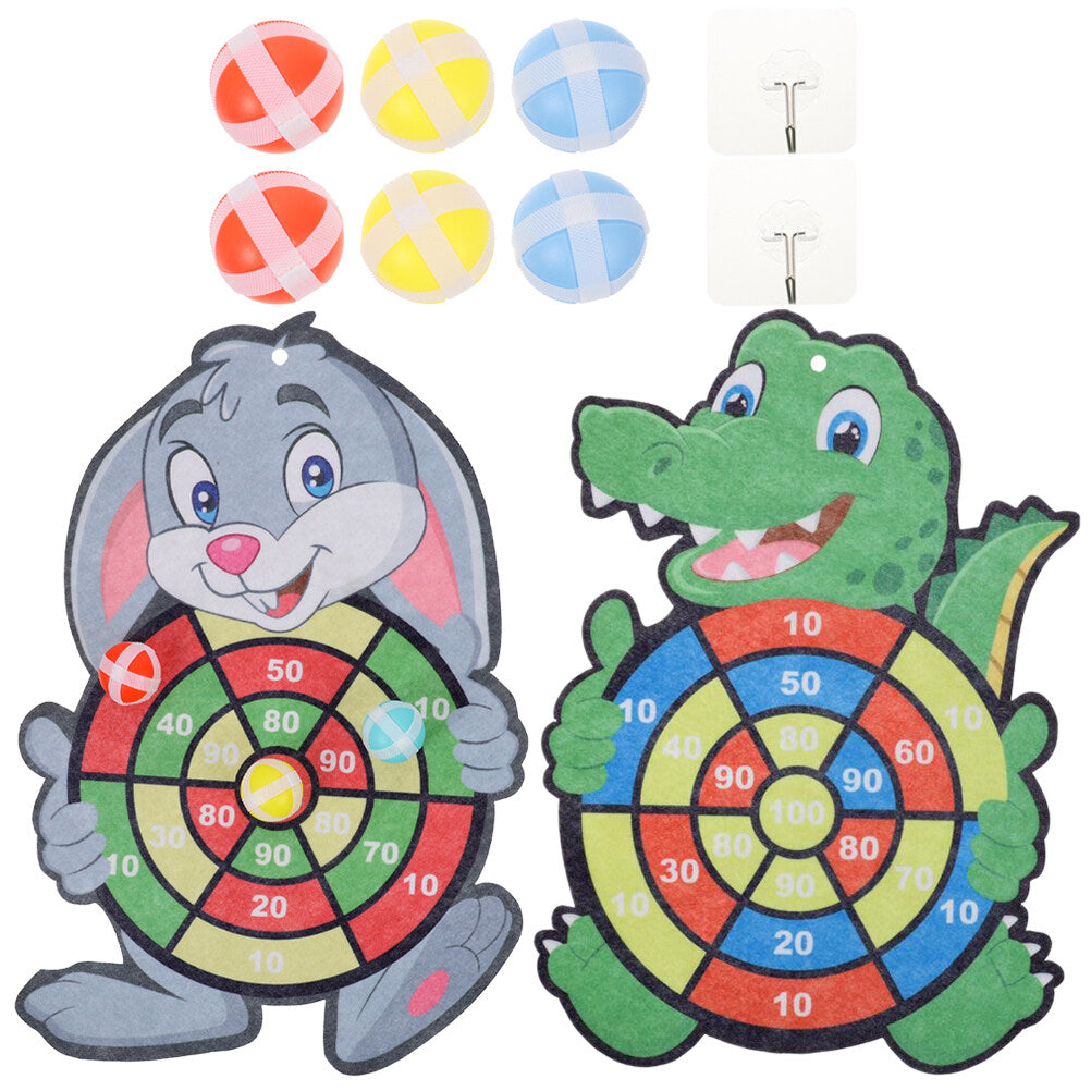2 Sets Dart Board Game with Sticky Balls V209