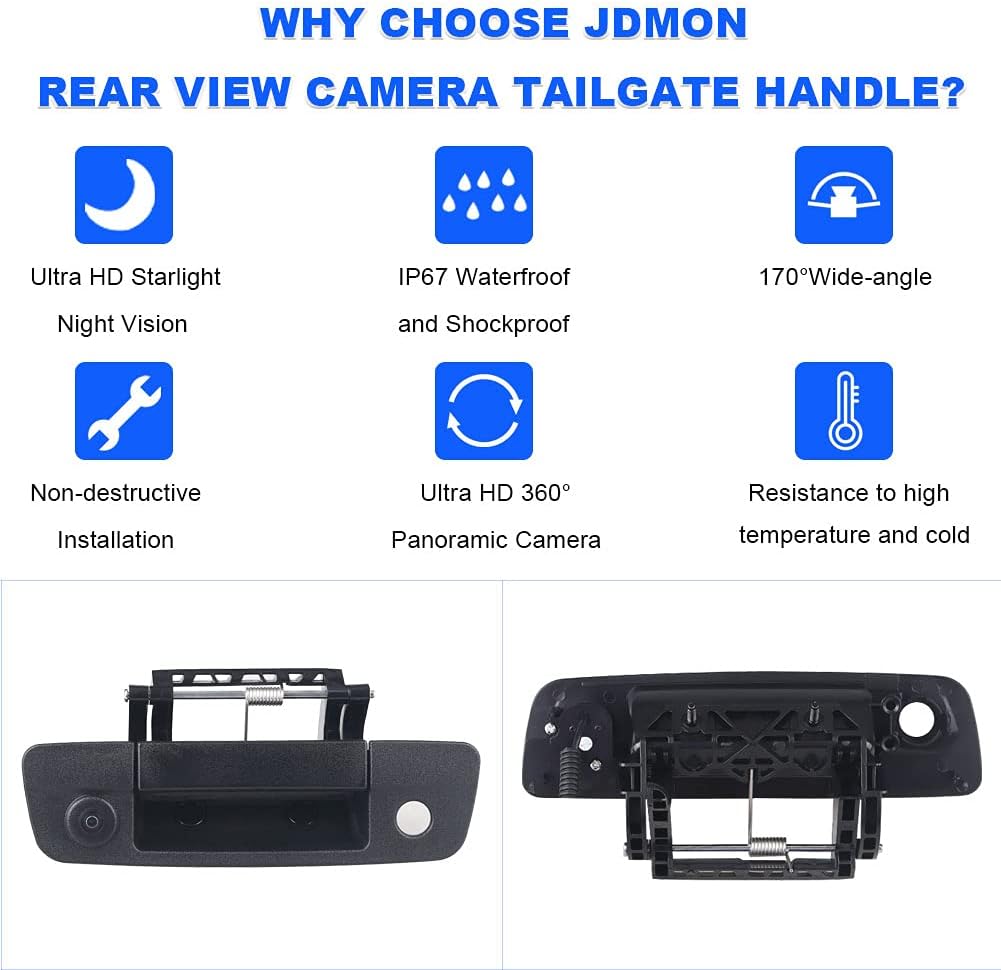 Rear View Backup Camera Tailgate Handle for Dodge Ram 1500 2500 3500 N150
