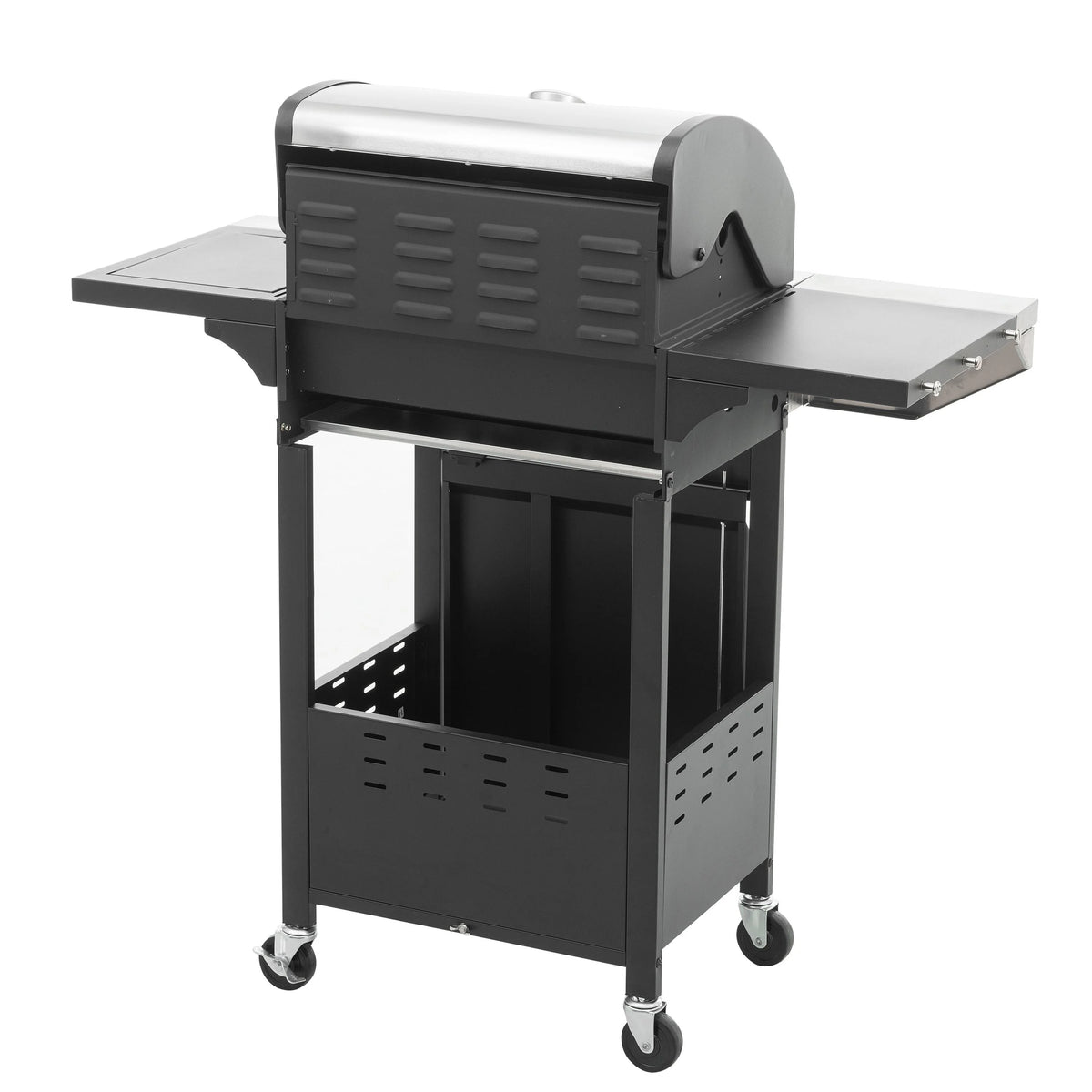 3 Burner Stainless Steel Propane Gas Grill with Side Burner O65216