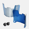 Cobalt Blue Silver Machine Helmet Visor O77409