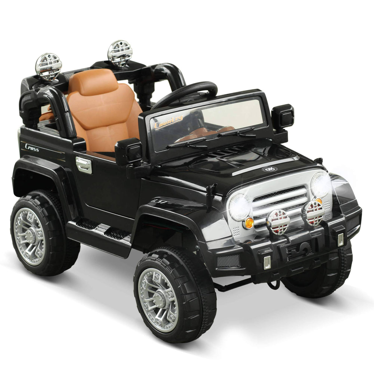 12V Kids Electric Ride on Toy Car Truck with Remote Control - Black P4889