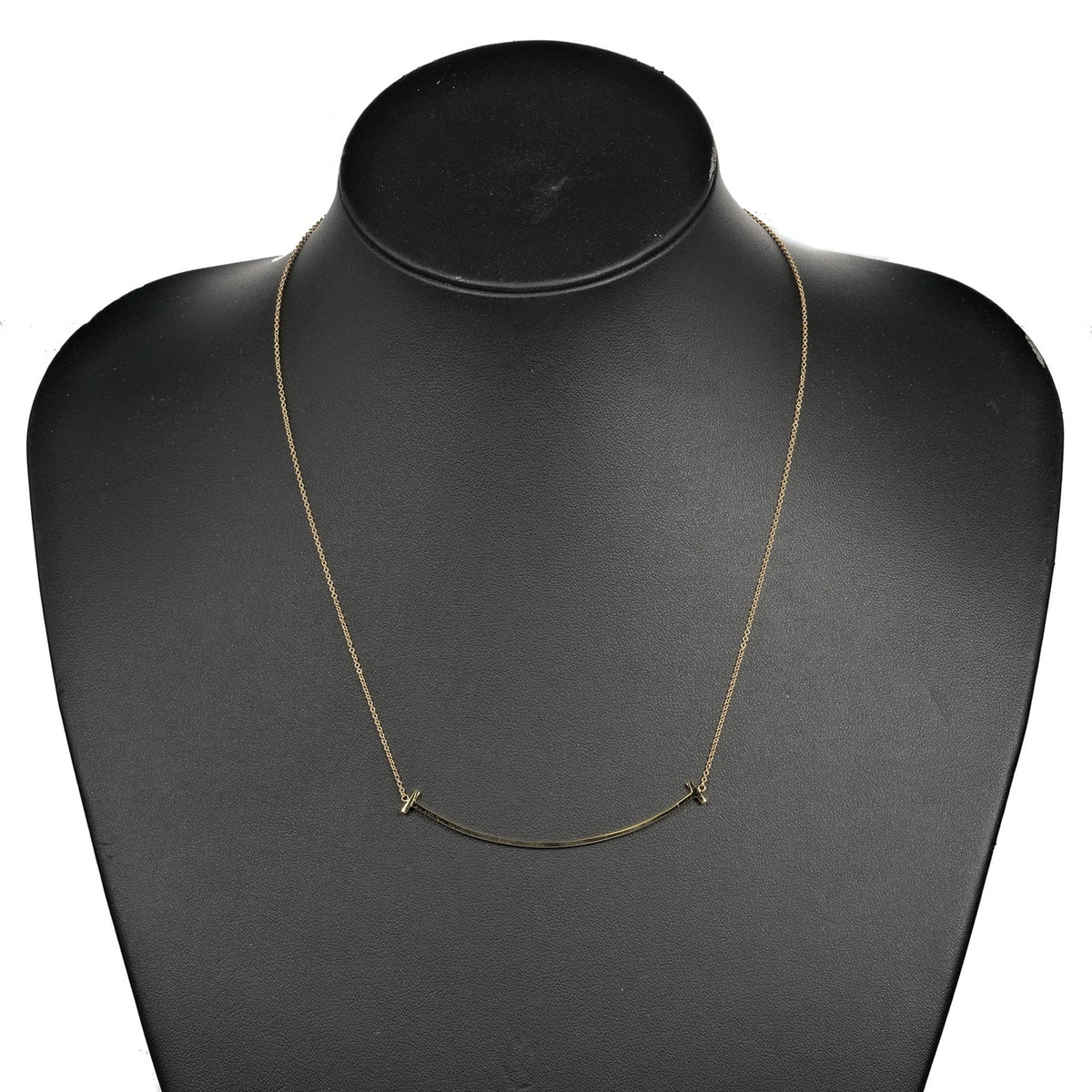 T Smile Large Necklace 6.9cm K18 YG Yellow Gold Approx. 3.8g L154052