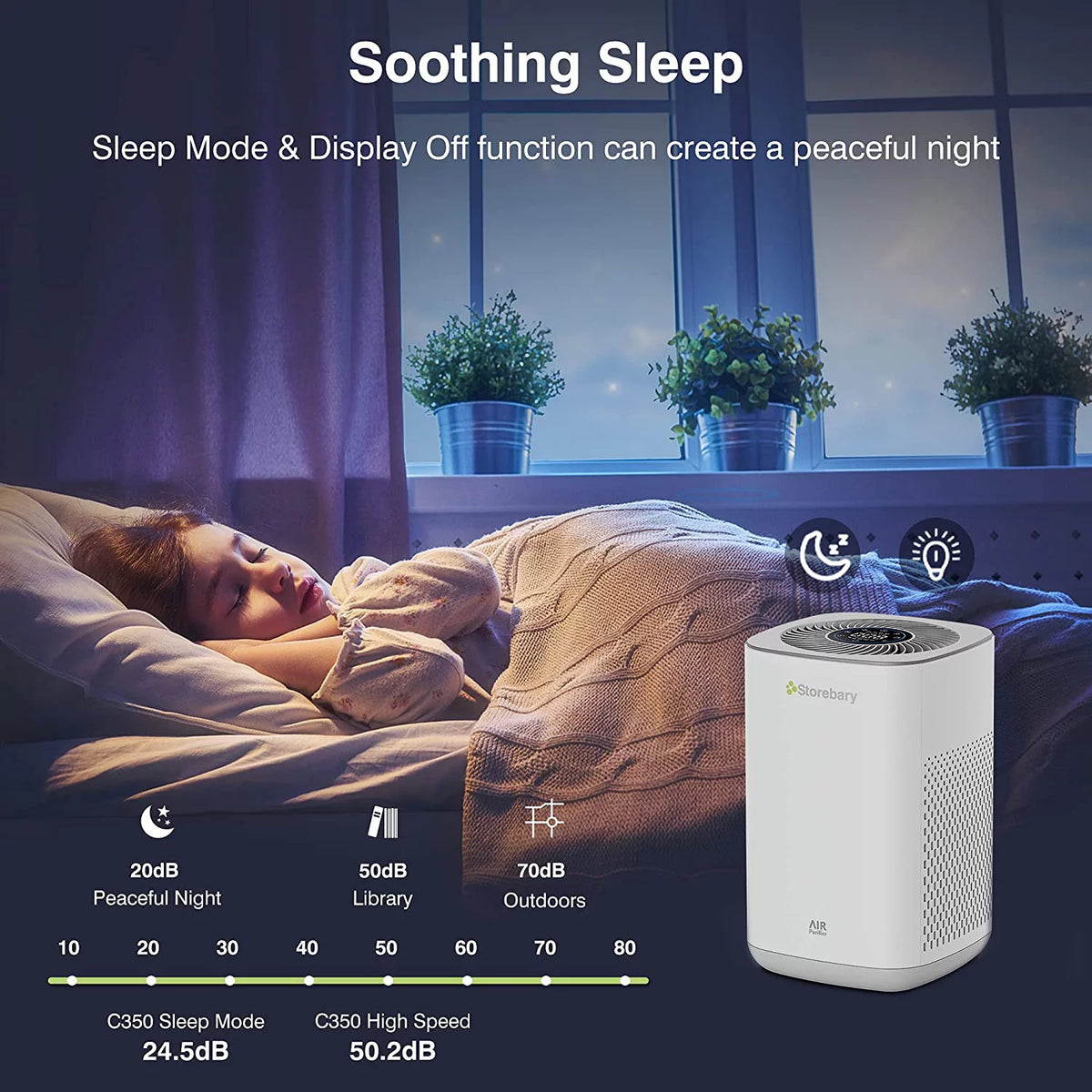 C350 Air Purifier with H13 True HEPA Filter C1658