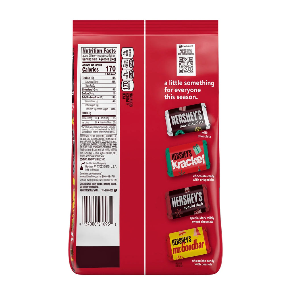 Assorted Chocolate Christmas Candy Bulk Bag 33.9 oz J506
