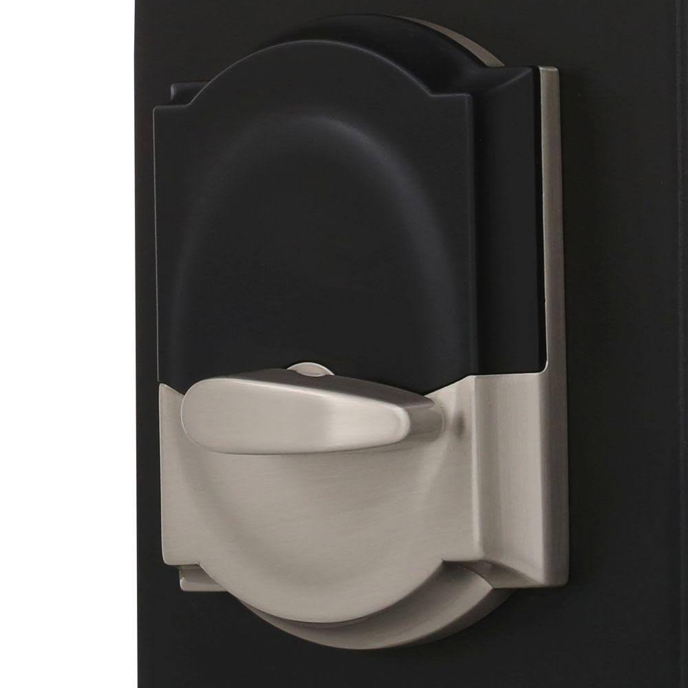 Satin Nickel Touch Electronic Door Lock Deadbolt and Accent Lever K36553