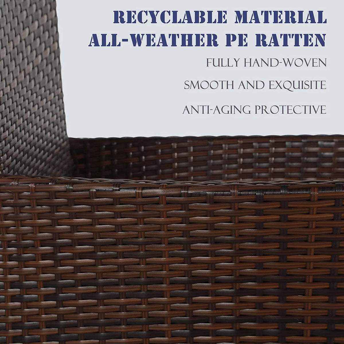 5-Piece Wicker Patio Dining Table Chair Set C257