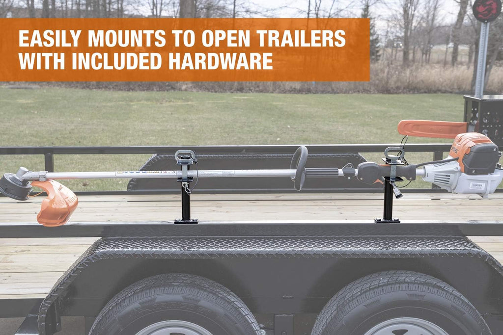 1 Channel Lockable Trimmer Rack, Black Y424