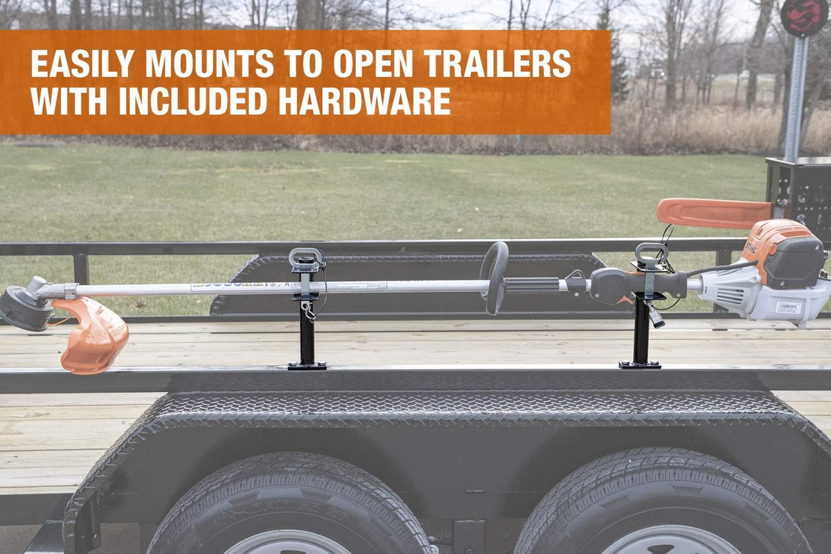 1 Channel Lockable Trimmer Rack, Black Y424