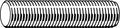 Threaded Stud, Plain, 1-7/8-8X15-1/2, PK3 O2825