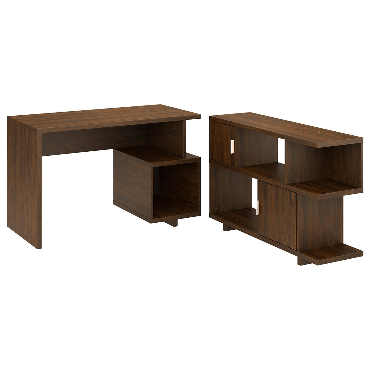 48W Writing Desk with Low Bookcase O5144