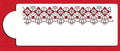 Victorian Crochet Tier 1 Cake Stencil I4866