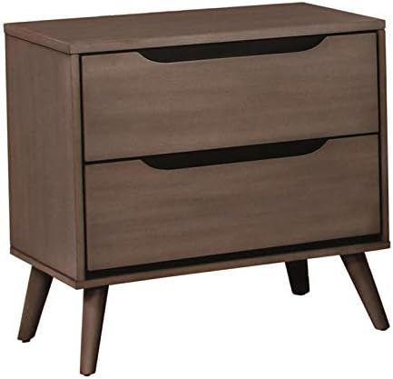 Oak 2-Drawer Nightstand T89594